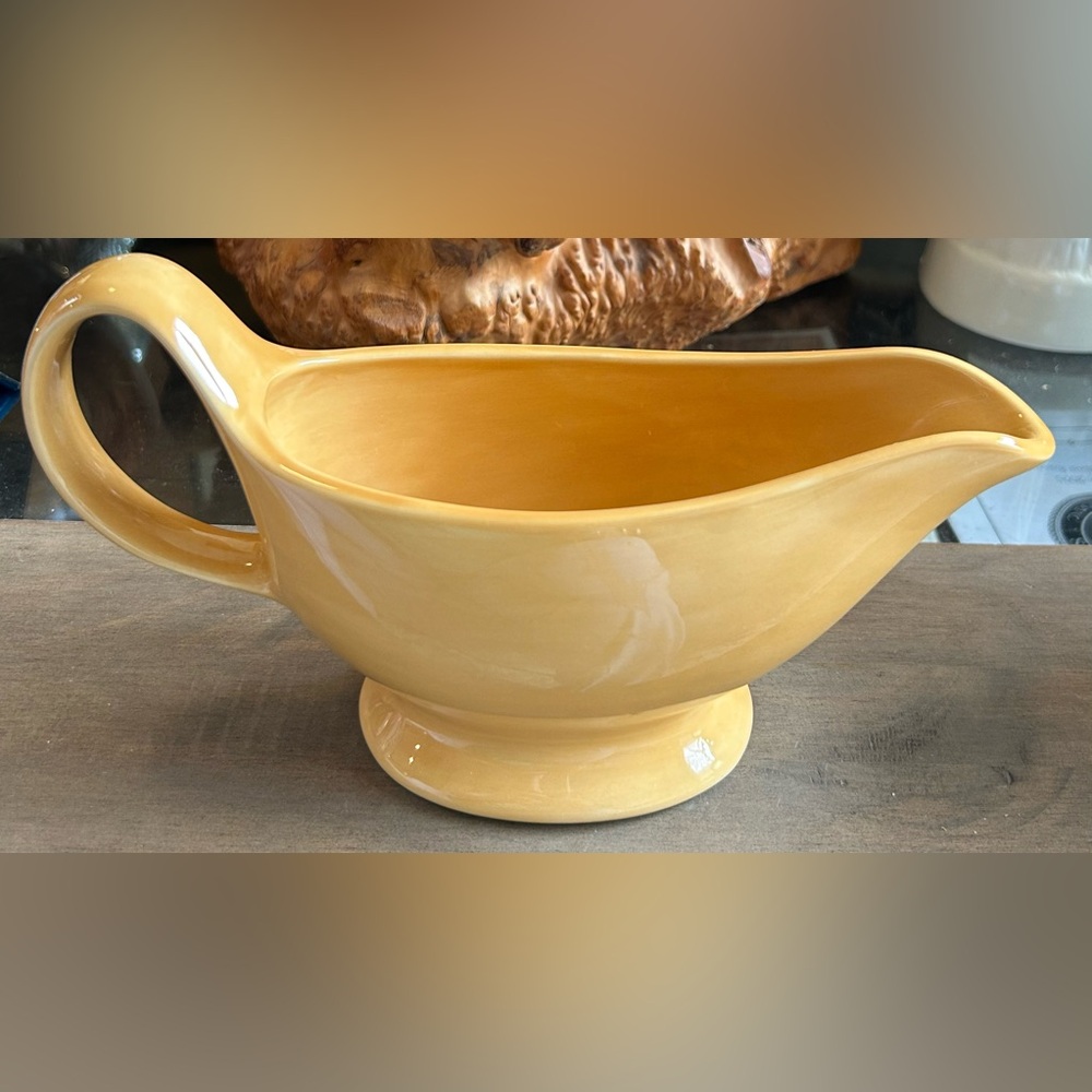 POTTERY BARN Sausalito Collection Amber Gravy Boat
